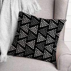 Triangles Throw Pillow