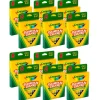 Triangular Anti-Roll Crayons, 8 Per Box, 12 Boxes