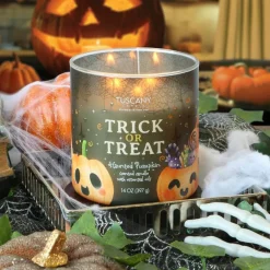 Trick or Treat: Haunted Pumpkin Scented Halloween Candle (14 oz)