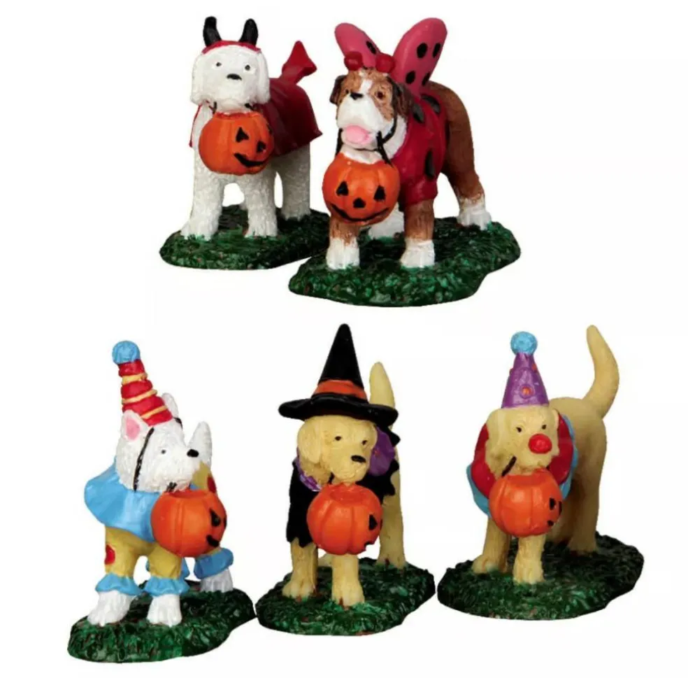 Trick or Treating Dogs - Lemax Spooky Town