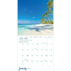 2027 Tropical Beaches Mini Calendar
