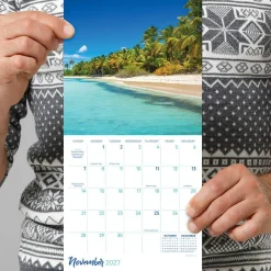 2027 Tropical Beaches Mini Calendar