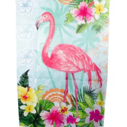 Tropical Flamingo Spring Outdoor House Flag