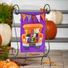 Trunk or Treat Halloween Garden Flag 2 Sided Burlap