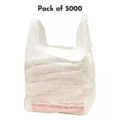 T-Shirt Carry-Out Bags, 11.5" x 6.5" x 22"