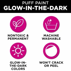Tulip® Glow-in-the-Dark Puff Paint Set