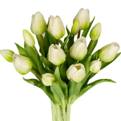 Tulips Artificial Flowers Bulk Faux Bouquets 12” Stems Fake Flowers Wedding Centerpiece Decoration Office Indoor Home Decor, 14 pcs