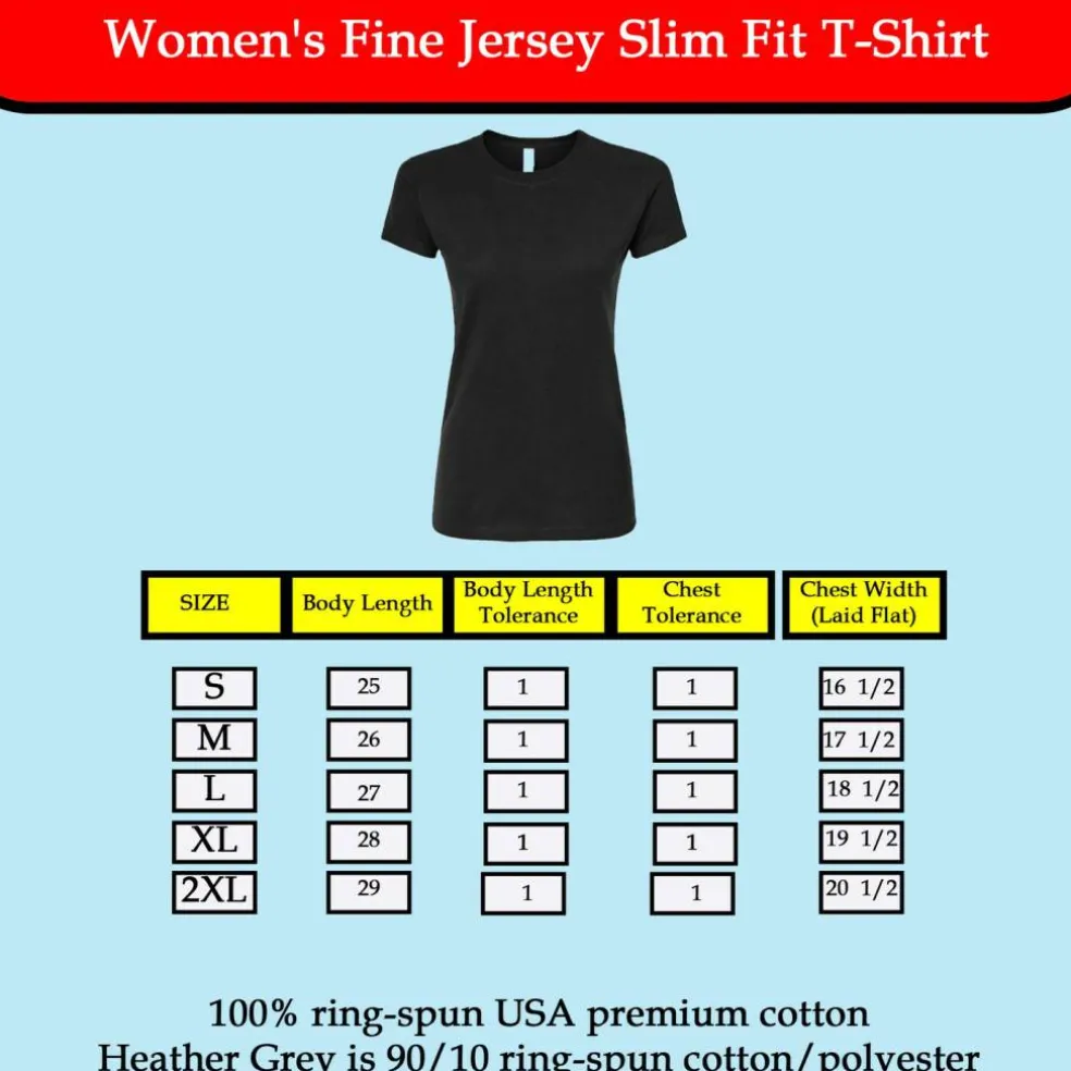 Tultex Women’s Slim Fit Jersey T-Shirt, Short Sleeve Tee for Crafting & Customization