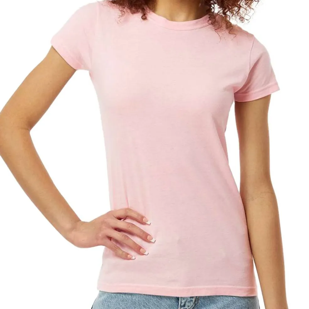 Tultex Women’s Slim Fit Jersey T-Shirt, Short Sleeve Tee for Crafting & Customization