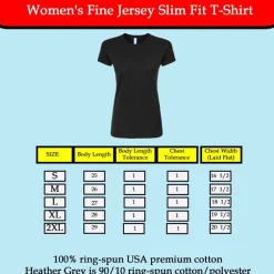 Tultex Women’s Slim Fit Jersey T-Shirt, Short Sleeve Tee for Crafting & Customization