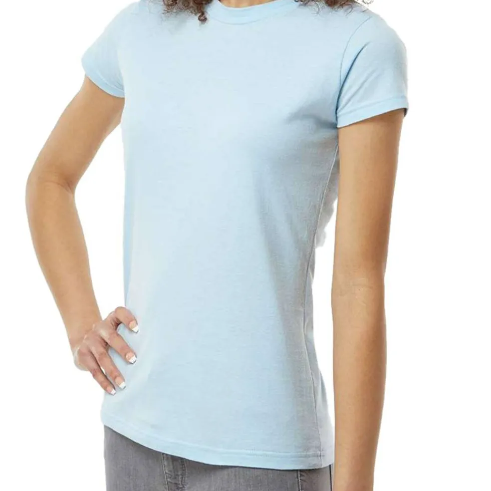Tultex Women’s Slim Fit Jersey T-Shirt, Short Sleeve Tee for Crafting & Customization
