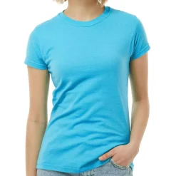 Tultex Women’s Slim Fit Jersey T-Shirt, Short Sleeve Tee for Crafting & Customization