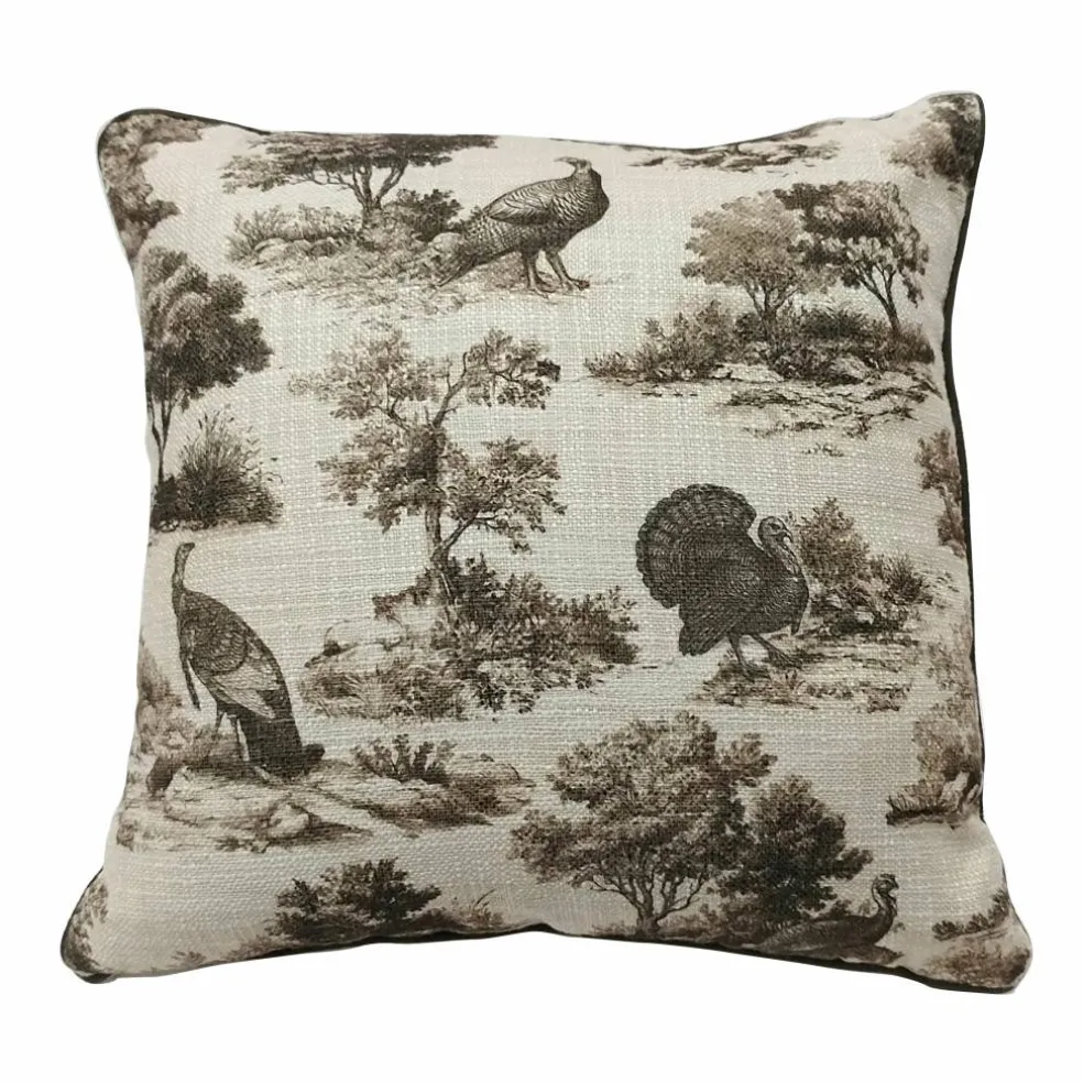 18" Turkey Pattern Pillow by Ashland®