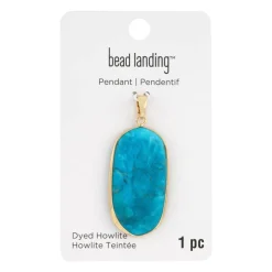 Turquoise Howlite Oval Pendant by Bead Landing™
