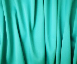 Turquoise Poly Spandex Stretch Solid Stretch Lamour Woven Fabric By the Yard