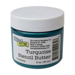 Turquoise Stencil Butter - Crafter's Workshop