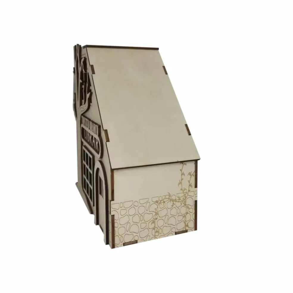 7.5" Twisted Branch Library DIY Wood Décor by Make Market®