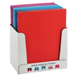 Twisted Twin Pocket Folders with Fasteners, Letter Size, Assorted, Each