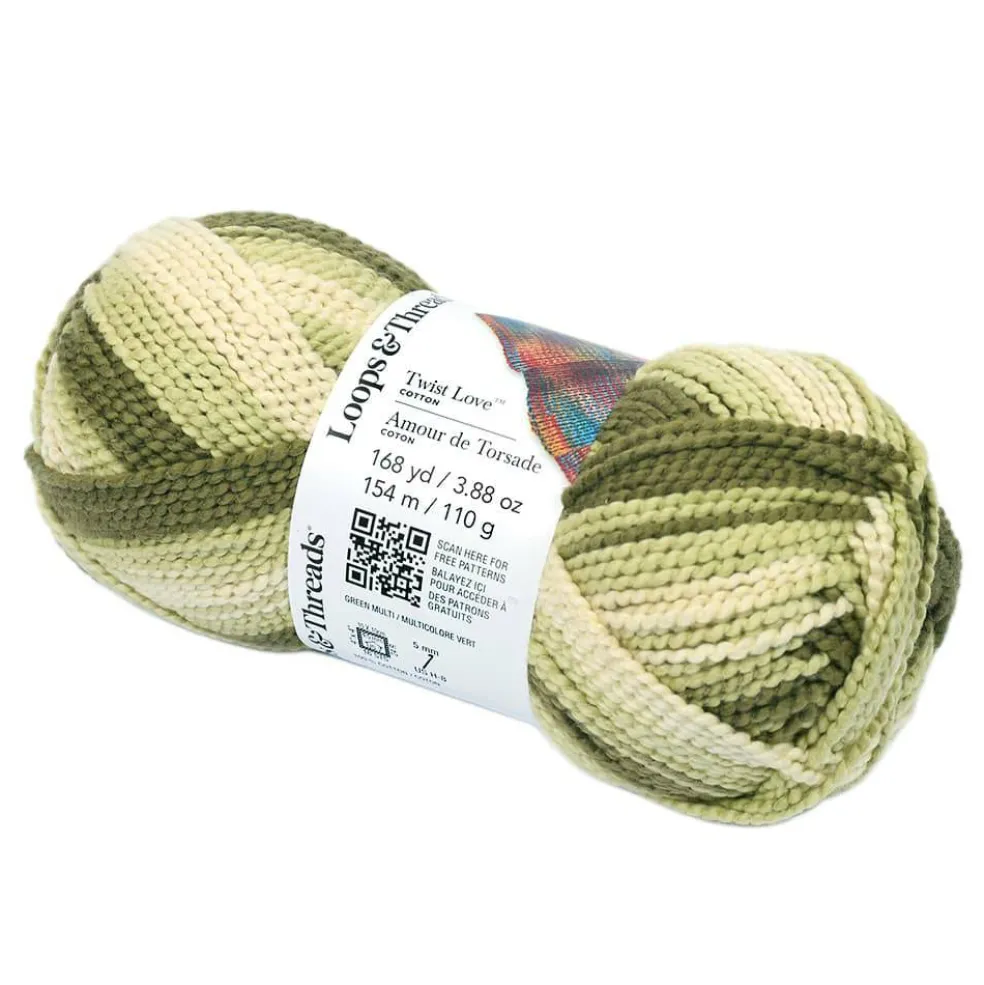 Twist Love™ Cotton Yarn by Loops & Threads®