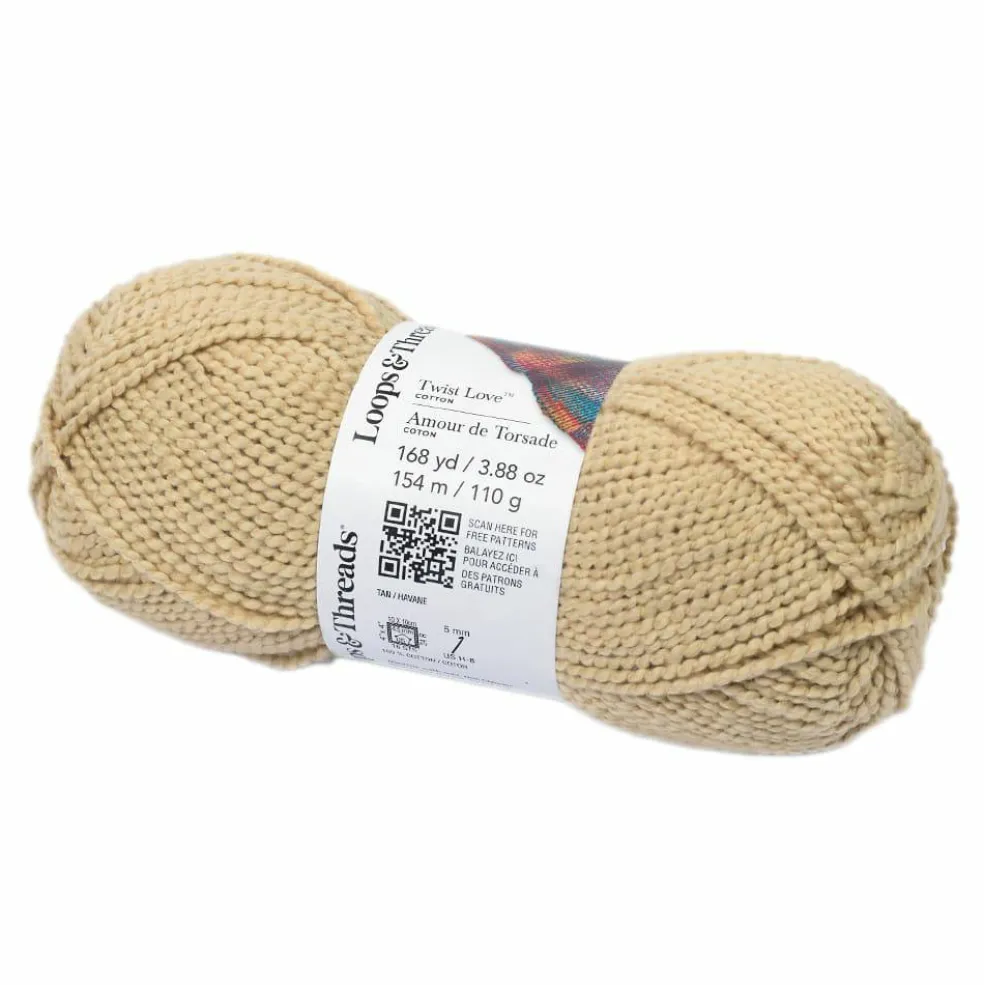 Twist Love™ Cotton Yarn by Loops & Threads®