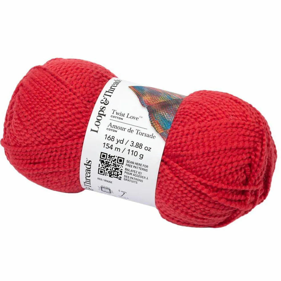Twist Love™ Cotton Yarn by Loops & Threads®