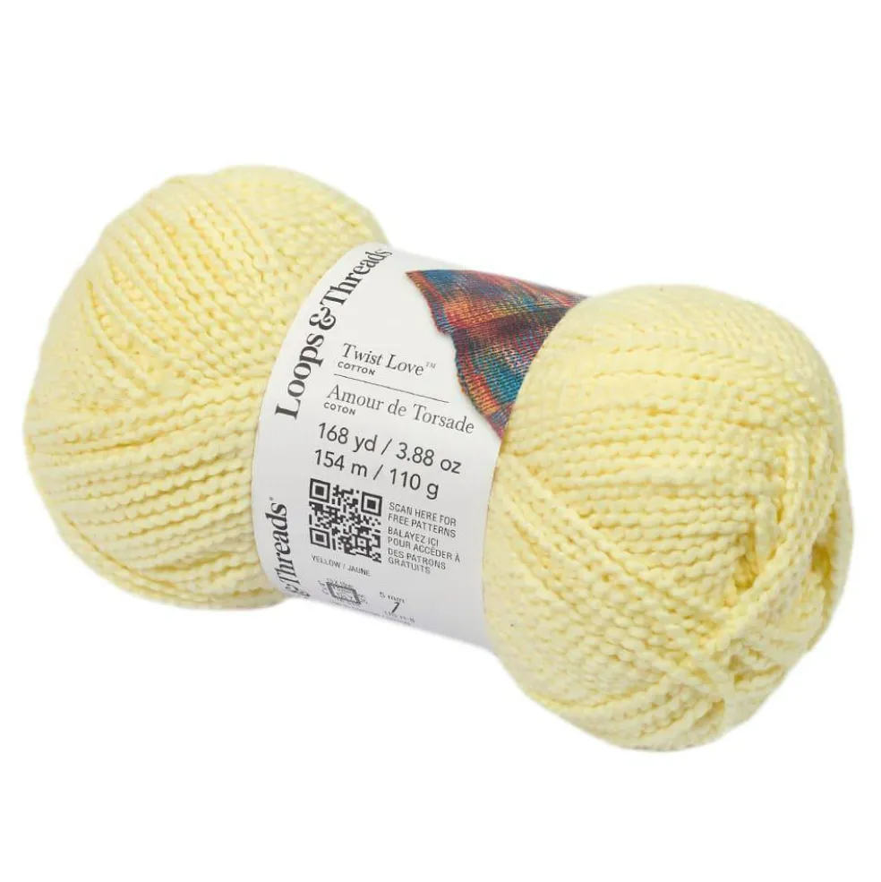 Twist Love™ Cotton Yarn by Loops & Threads®