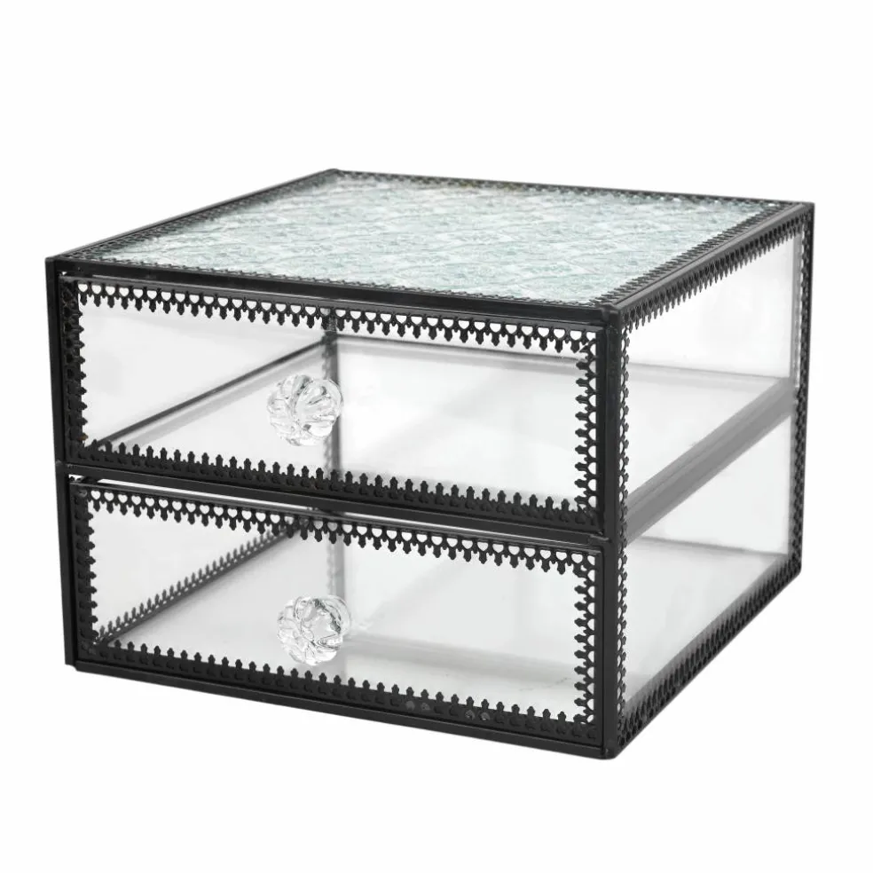 6.5" Two-Drawer Glass Box by Ashland®