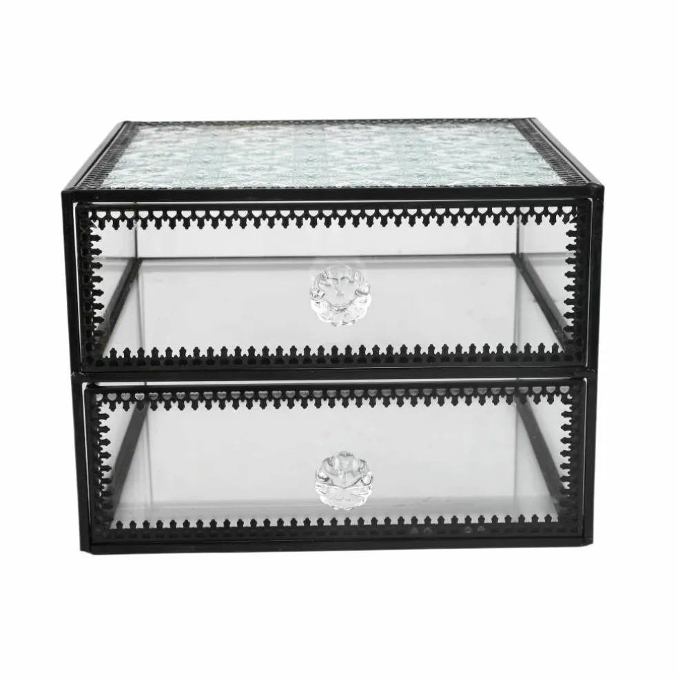 6.5" Two-Drawer Glass Box by Ashland®