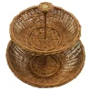 14.5" Two-Layer Rattan Tray by Ashland®