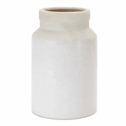 8.25" Two-Tone Stoneware Vases, 2ct.