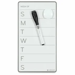 U Brands Frameless Dry Erase Weekly Board