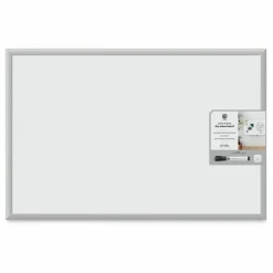 U Brands Silver Frame Magnetic White Board - 23" x 35"