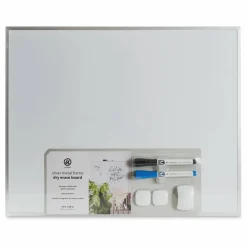 U Brands Silver Frame Magnetic White Board - 16" x 20"