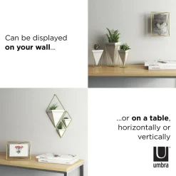 Umbra Matte Brass Prisma Picture Frame