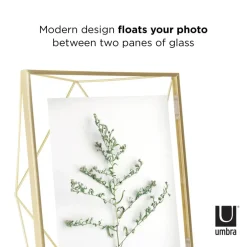 Umbra Matte Brass Prisma Picture Frame