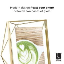 Umbra Matte Brass Prisma Picture Frame