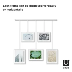 Umbra White Exhibit Gallery Picture Frame Set