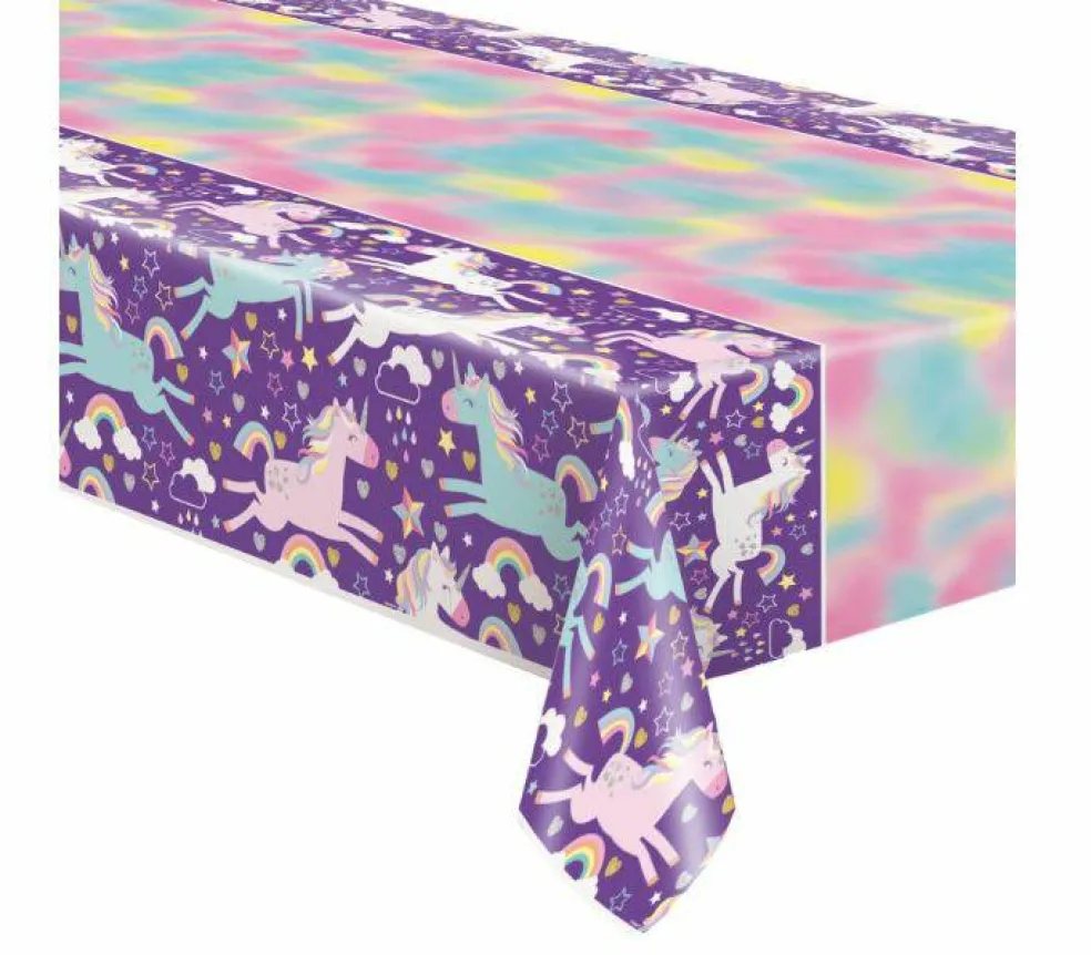 Unicorn Party Plastic Table Cover - 1 Table Cover