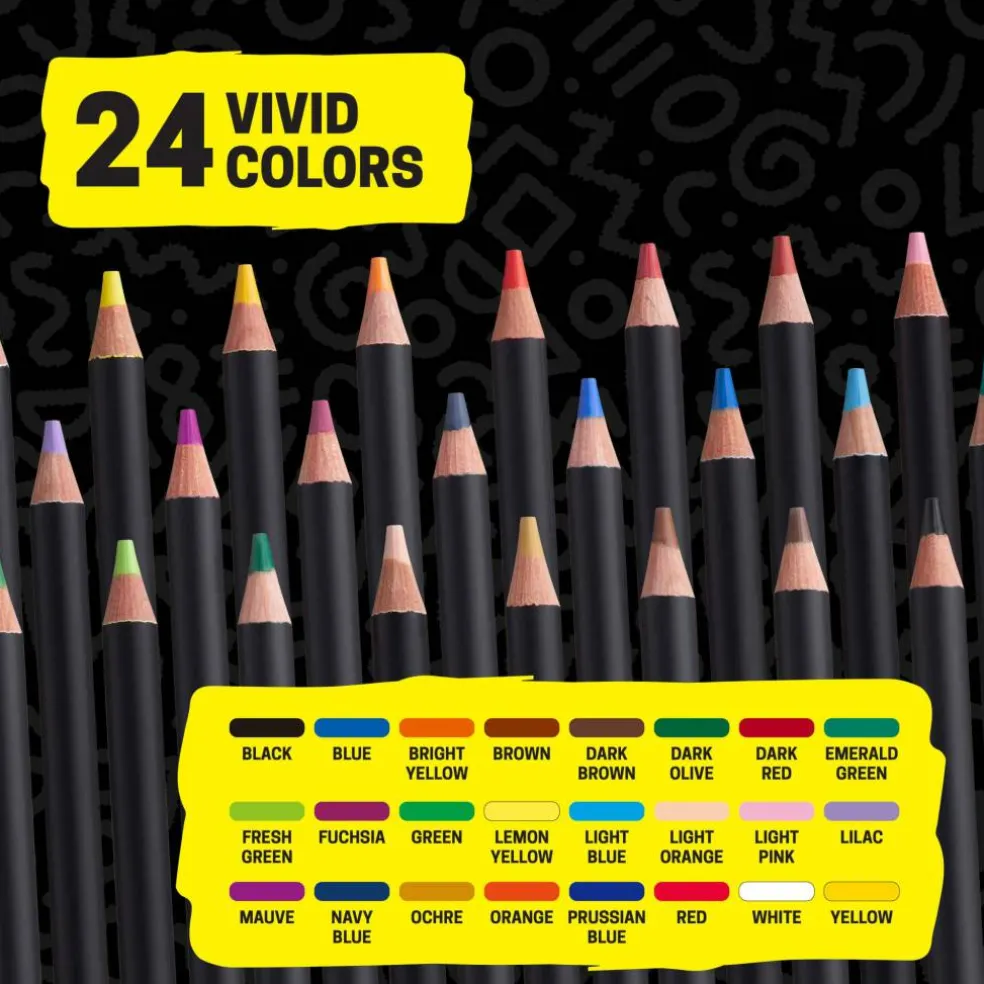 uni® POSCA® 24 Colored Pencils Set
