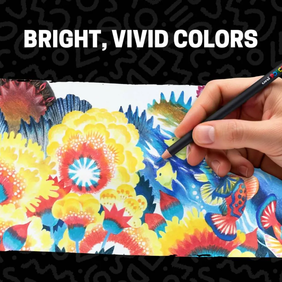 uni® POSCA® 24 Colored Pencils Set