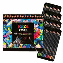 uni® POSCA 4.0mm Colored Pencils, 48ct.