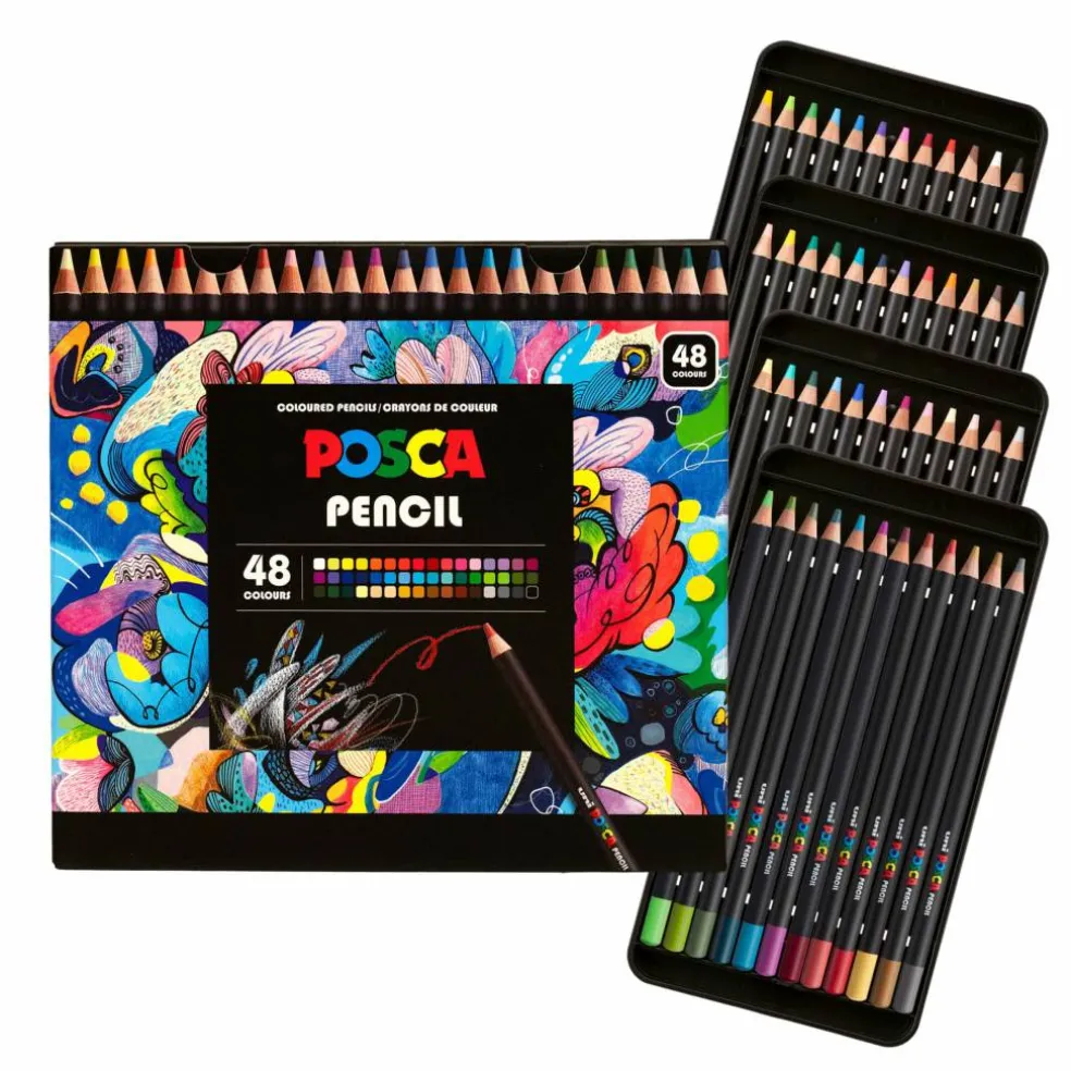 uni® POSCA 4.0mm Colored Pencils, 48ct.