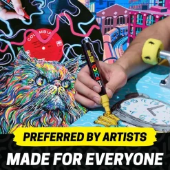 uni® POSCA PC-5M 1.8-25mm Reversible Medium Tip 24 Color Water-Based Paint Markers