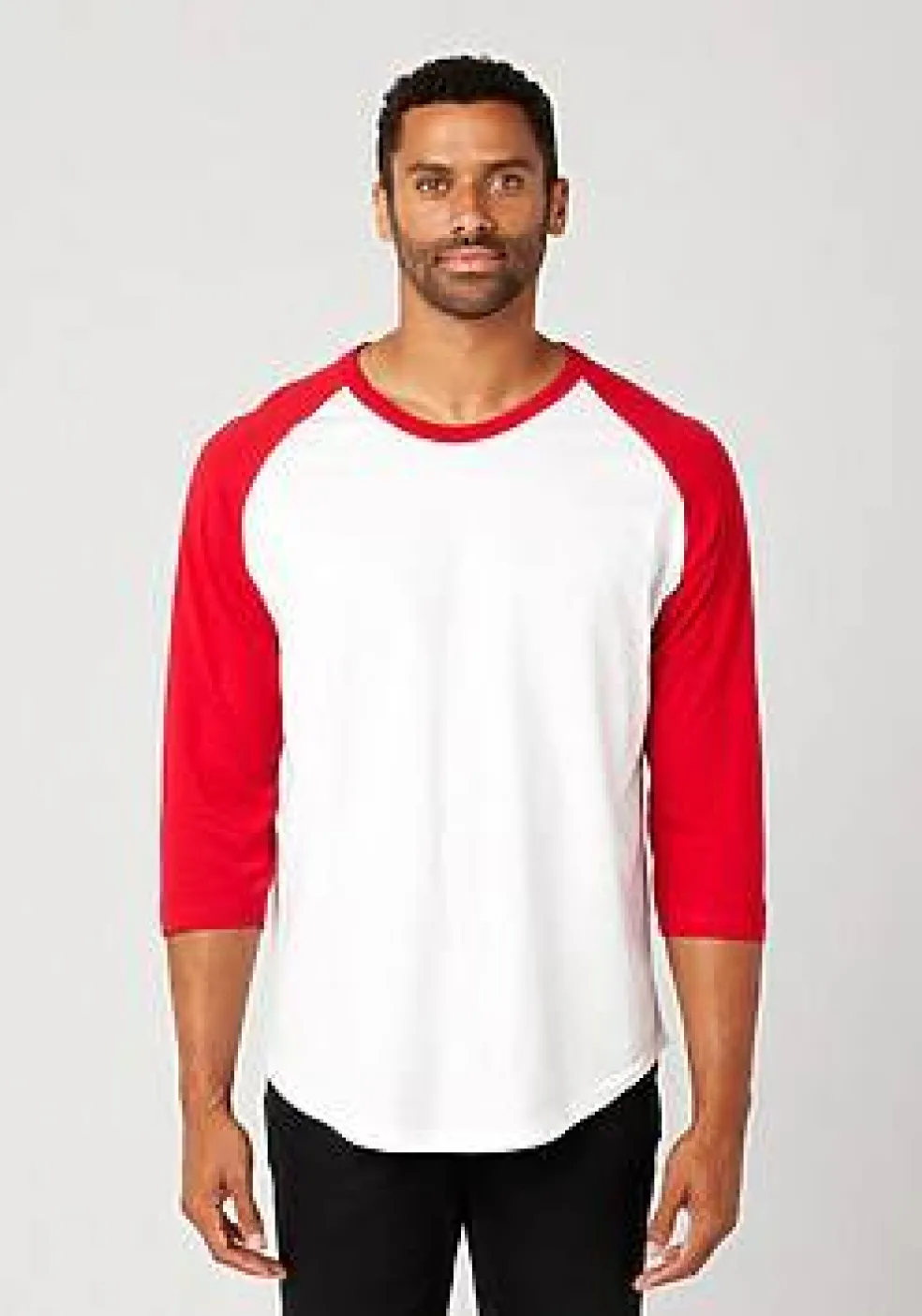 Unisex Three Quarter Sleeve Crewneck Baseball Tee