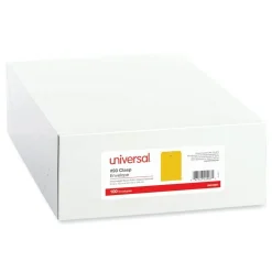 Universal 9.5 in. x 12.5 in. #12 1/2 Square Flap Clasp/Gummed Closure Envelope - Brown Kraft (100/Box)