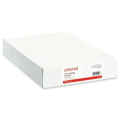 Universal #13 1/2 Square Flap Self-Adhesive Closure 10 in. x 13 in. Open-End Catalog Envelopes - White (100/Box)