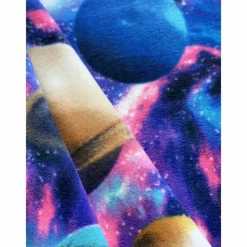 Universe of Planets Anti-Pill Premium Fleece Fabric | By The Yard
