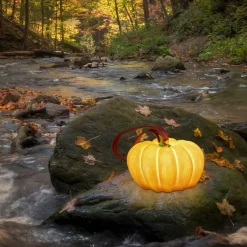 USB Pumpkin Lantern - Rechargeable