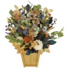 33" UV Premade Foliage & Pumpkin in Wood Box by Ashland®