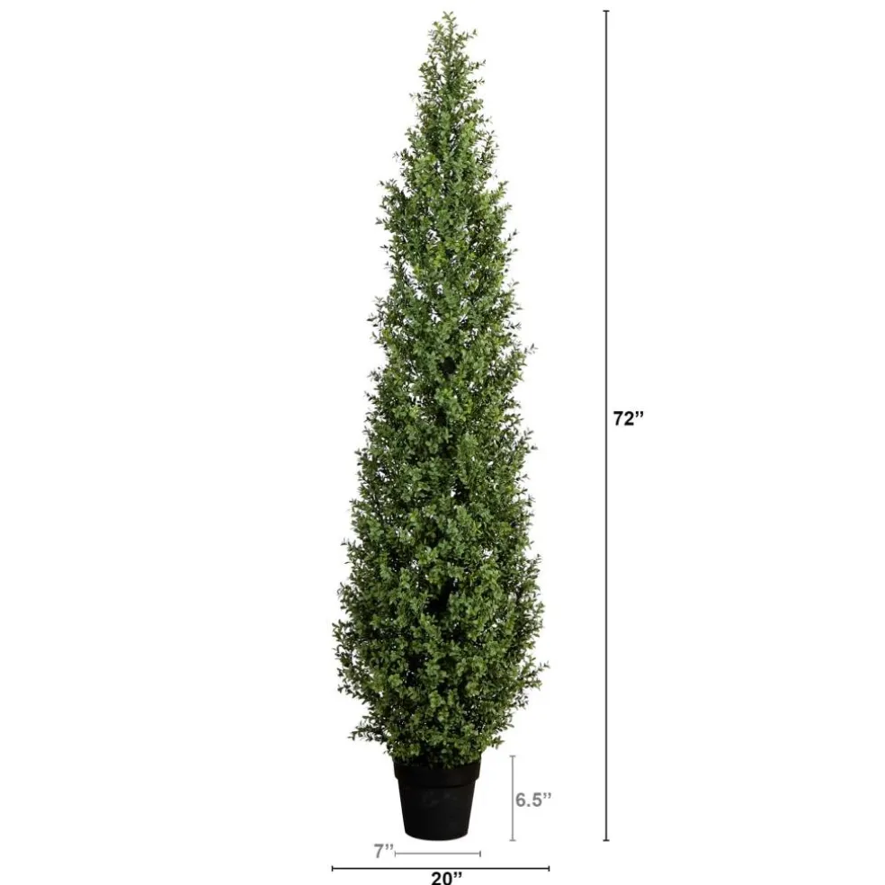 UV-Resistant Artificial Boxwood Topiary Tree